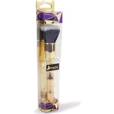 Özgürce Altın Renkli Bambu Süpürgelik Fırçası, Güçlü Temizlik ve Doğal Tasarım