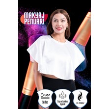 Özgürce Su Itici Makyaj Penuarı, Kıl, Boya ve Leke Tutmayan, Temiz ve Doğal Görünüm