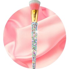 Özgürce Lüks Kristal Taşlı Kontür Makyaj Fırçası, Bronzer ve Aydınlatıcı Için