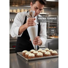 Feyza Design 46 cm Profesyonel Krema Torbası Bez, Hızlı ve Kolay Pasta Kaplama