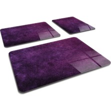 Feyza Design 3'lü Mor Doku Cam Kesme Takımı, Şık ve Kullanışlı Set