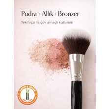 Özgürce Çok Amaçlı Pudra, Bronzer ve Allık Uygulama Fırçası, Tek Fırça ile Güzellik