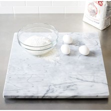 Feyza Design Şık ve Dayanıklı Mermer Kare Kesme ve Sunum Tabağı, Mutfağınıza Zarafet Katın