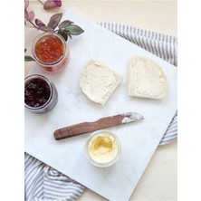 Feyza Design Mermer Kare Midi Kesme Tablası 30X30, Şık ve Dayanıklı Mutfak Ürünü