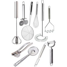 Feyza Design 10 Parça Mutfak El Aletleri Seti Çeyiz Paketi A+++ Kalite