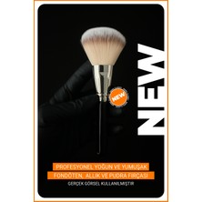 Özgürce Yumuşak ve Yoğun Allık, Toz ve Pudra Makyaj Fırçası, Cilde Nazikçe Uyum Sağlar
