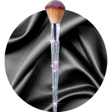 Özgürce Lüks Kristal Taşlı Çok Amaçlı Büyük Makyaj Fırçası