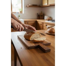 Feyza Design Iroko Saplı Kesme Tahtası 20X40, Şık ve Dayanıklı Mutfak Gereçleri