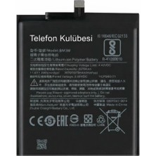 Telefon Kulübesi Xiaomi Mi 9 Se Uyumlu Batarya Pil BM3M