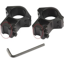 Aesco -25.4mm Dürbün Için 11MM Yüksek Havalı  / Av Tüfeği Ayağı ( Lisinya )