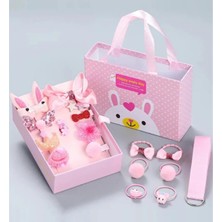 Urfakent Çanta Kutulu Şirin Kız Çocuk Toka Seti - 18 Parça