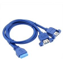 Karokstore Ars 19 Pin USB 3.0 Dişi To 2x USB 3.0 Dişi Panel Tipi Kablo