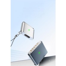 Karokstore Type-C To Magsafe 3 Ile Uyumlu Dönüştürücü | 140W Hızlı Şarj Destekli |  Ile Uyumlu Çevirici Gri Sf-3