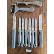 Feyza Design 6'lı Meyve Bıçağı ve 10 Parçalı Çok Işlevli Mutfak Seti