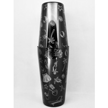 Feyza Design Black Hawai Tattoo Boston Shaker ile Kokteyllerde Stil ve Şıklık