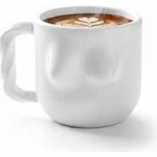 Karokstore Estetik Boob Mug - Modern Sanat Temalı El Yapımı Seramik Kupa