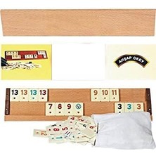 Karokstore Dekoratif Sağlam Ağaç Okey Takımı Eser