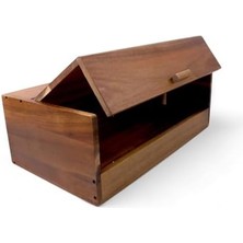 Karokstore Akasya Ekmek Kutusu Ekmek Dolabı 40 * 23 * 14CM, Ekmek Sepeti Sandığı, Ekmeklik, Çok Amaçlı Akasya Kutu