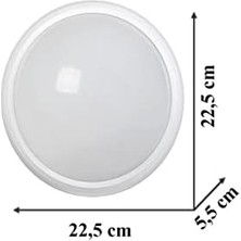 Karokstore 20W Siyah Ledli Tavan Armatürü 6400K Beyaz Işık - Siyah Kasa