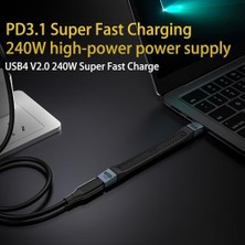 Karokstore Usb4 240W 8k 60Hz 80GBPS Şarj ve Veri Aktarım Kablosu Otgfb