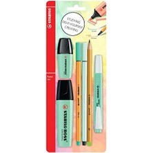 Karokstore - Kalem Seti - Tek Pastel Renk - 6'lı Set - Yeşil
