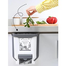 Karokstore Pratik Katlanabilir Mutfak Çöp Kovası, 7lt (Beyaz)