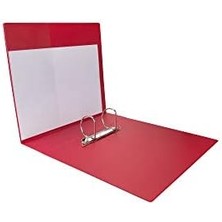 Karokstore 2k 07-2d-K A4 Pvc Cepli Firma Tanıtım Klasörü - 7 cm Sırtlı 2 Halka D Mekanizmalı, Kırmızı