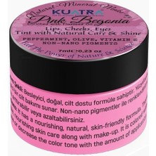 Karokstore Pink Begonia Doğal Içerikli Nemlendirici - Antioksidan Işıltı Veren Balm (Ruj - Allık - Göz Farı) 7ml
