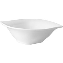 Karokstore 04A+P017191 Leaf Beyaz Ev Kase, 18CM