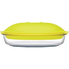 Karokstore 59524T00 Buharda Pişirici, 28.5 x 27 x 9.5 Cm, Mikrodalgaya Uygun, Cam