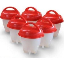 Karokstore -Silikon Yumurta Haşlama Kabı 6'lı