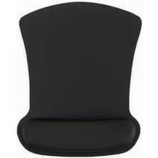 Karokstore Bilek Destekli Konfor Kaymaz Ergonomik Mouse Pad Siyah Siyah