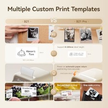 Karokstore Etiketleme Makinesi B21 Pro, Hd 300DPI Etiket Yazıcısı, Büyük Kendinden Yapışkanlı Etiketler, Fotoğraflar, Ev, Ofis ve Iş Için Su Geçirmez