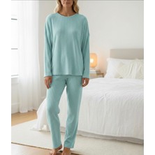 North Stand Fitilli Interlok Kumaş Rahat Pamuklu Pijama Takımı