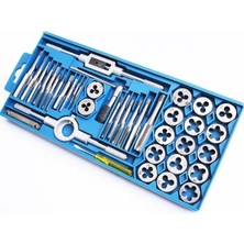 Karokstore Profesyonel 40 Parça Kılavuz ve Pafta Seti, Metal Işleme Takımı