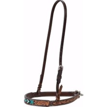 Karokstore Turquoise Cross Turkuaz Boncuklu Burun Bandı Koyu Yağ, 1