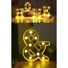 Karokstore Patladı Gitti Dekoratif LED Işıklı 3D Harfler Büyük Boy Organizasyon Doğum Günü Kutlama (&)