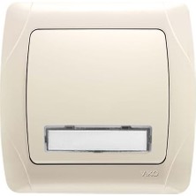 Karokstore Carmen Krem Işıklı Etiketli Zil 24V Çabuk Bağlantı