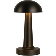 Karokstore Siyah Dokunmatik Şarjlı Masa Lambası – 3 Renk Modu (6400K-3200K-1600K), 2W Led, 30-50 Lümen, 1200MAH Batarya, USB 5V Dc