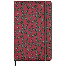 Karokstore Mantero'dan Ipek Not Defteri, Italyan Ipekli Sert Kapak, Çizgili Sayfalar ve Elastik Kilitli, Hediye Kutulu, Büyük Format 21 x 13 Cm, Renk Bordo