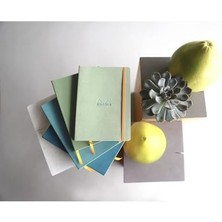 Karokstore 117406C Yumuşak Kapaklı Defter, Çizgili, Anise Green, A5