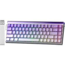 Karokstore Aula Hero 68 He Manyetik Klavye Trigger Dragon Switch 8000Hz Rgb Neon Tkl Hot Swap Oyuncu Klavyesi Mor