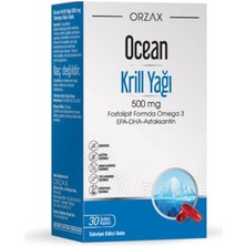Karokstore Orzax Ocean Krill Oil 500MG Balık Yağı Içeren Takviye Edici Gıda 30 Kapsül