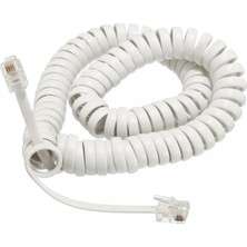 Karokstore Usin Spiral 3 Metre RJ11 Hat Ahize Telefon Bağlantı Kablosu