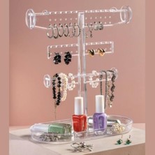 Karokstore Şeffaf Makyaj Malzemesi Organizer Büyük Kristal Çalışma Masası Organizatörü Kozmetik Düzenleme Kutusu Güzellik Malzemesi Düzenleyici, Ofis, Iş Yeri Organizeri (Dikey Makyaj Standı)