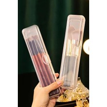 Karokstore Glowart 2 Adet Şeffaf Makyaj Organizeri Kutusu - Diş Fırça Kutusu