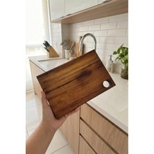 Feyza Design Iroko Kesme Tahtası 20X30, Şık ve Dayanıklı Mutfak Gereçleri