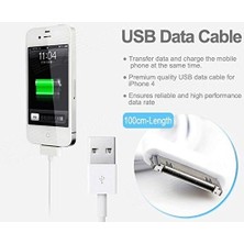 Karokstore 4/s Hızlı Data ve Şarj&şarj Kablosu, Beyaz