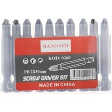 Karokstore Hand Sfd Yıldız Tornavida Uç, Ph2, 50 Mm, 10 Adet