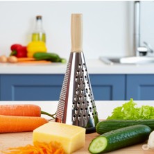 Paçi Serisi Paslanmaz Çelik Bambu Saplı Rende